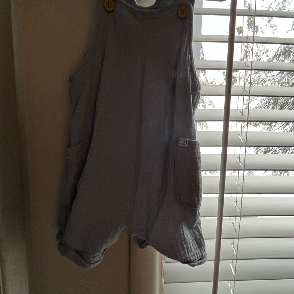 Lot of little planet by carters 1 piece outfits and a pullover.